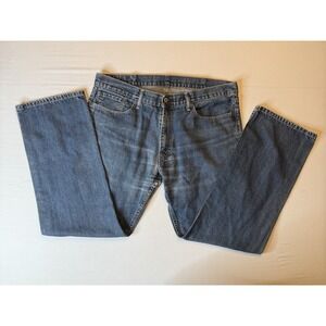 Levis 514 Jeans Mens 38x32 Blue Slim Straight Denim Medium‎ Wash Classic Fit